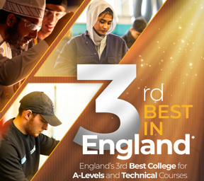 Blackburn College 3rd Best in England