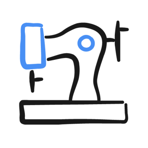 icon of sewing machine