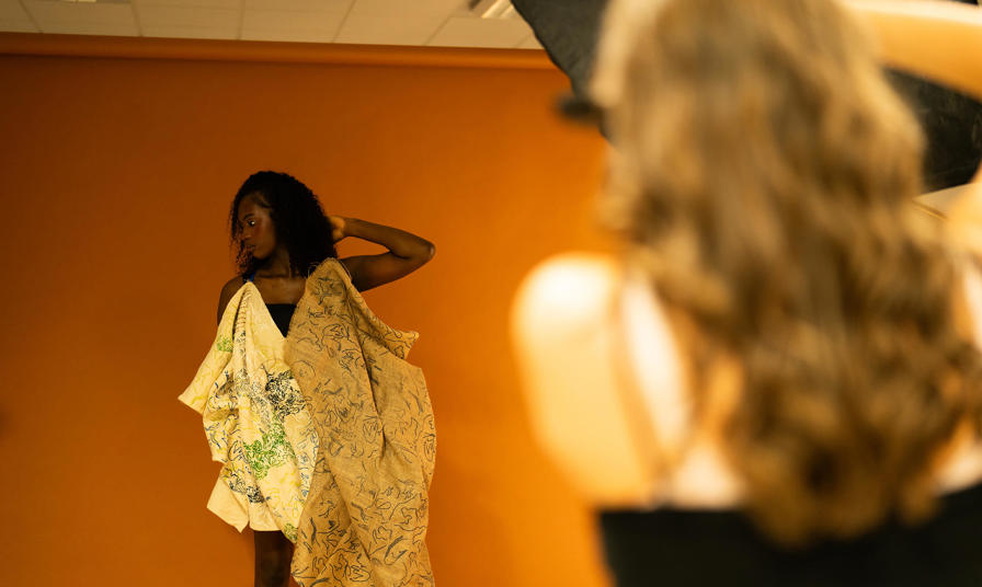 Woman posing to have photo taken 