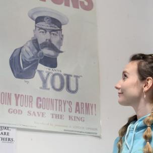 student in classroom looking at your country wants you vintage army poster
