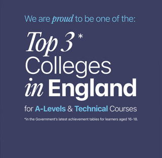 Students Proud to be one of the Top 3 College in England