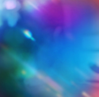 Girl student with sparkles and colours
