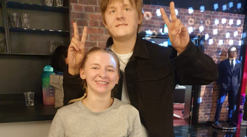 Student with Lewis Capaldi