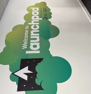 Launchpad Reception Wall Graphic
