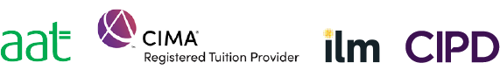 AAT, CIMA, ILM, and CIPD logos